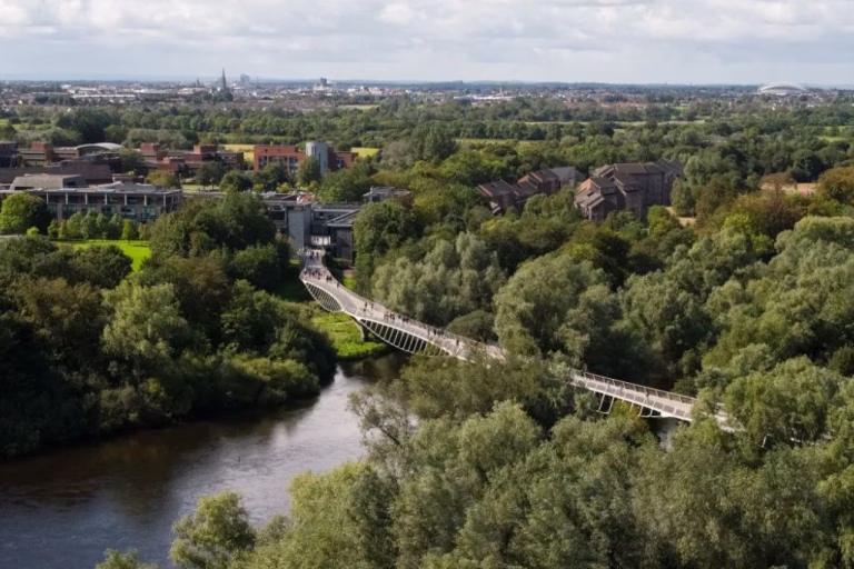 An aerial picture of the UL campus